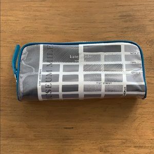 Kate Spade makeup bag N.Y. map print